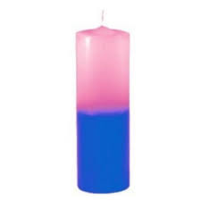 Vela 7 Dias Azul e Rosa 260g - Trombeta